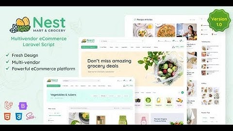 Nest v1.25.9 - Multivendor Organic & Grocery Laravel eCommerce - nulled