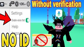 How To Get ROBLOX Voice Chat WITHOUT ID - Voice Chat On Roblox 2023