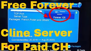 How to add Cline Forever Server in Satellite Receiver | Cline CCCam Connectivity In Receiver 2019 screenshot 3