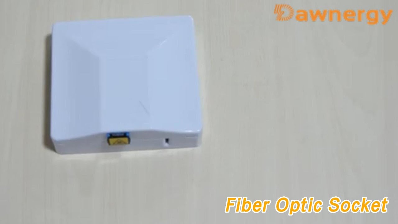 Indoor Fiber Optic Socket Faceplate Wall Mounted ABS 1 Core SC Adapter ...