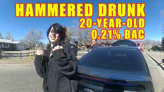 Hammered Drunk 20-Year-Old is Arrested for DUI After Crashing Her Car