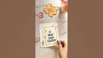 5 easy border designs PROJECT WORK DESIGNS/ SIDE BORDER DESIGN /BORDER DESIGNS #frontpage