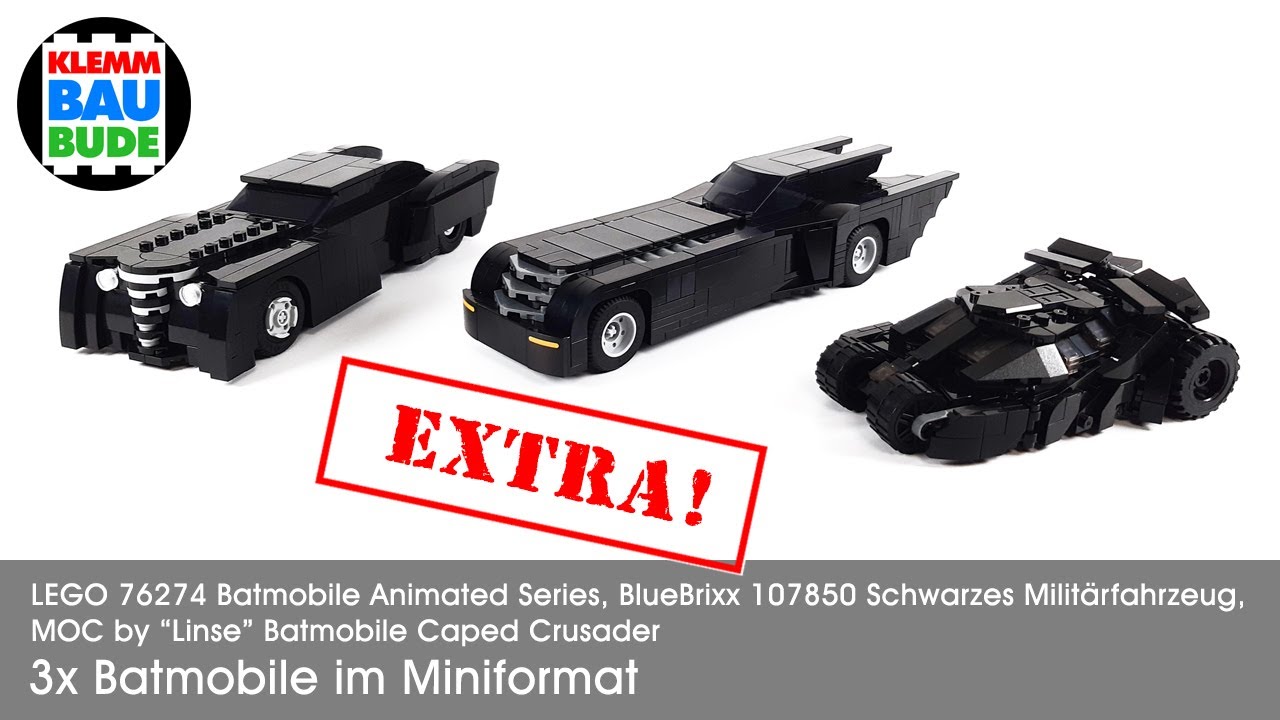 Modbrix Lego EXTRA! Kleine Batmobile, von Lego 76274, von Modbrix 107850 und ein MOC ...