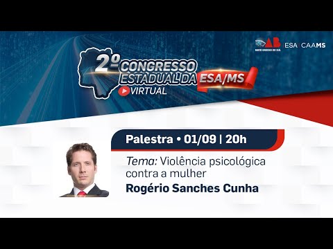 II CONGRESSO ESA/MS – 1, 2 e 3 Setembro de 2021VIRTUAL  - PARTE II