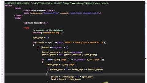 mysqli pagination part1