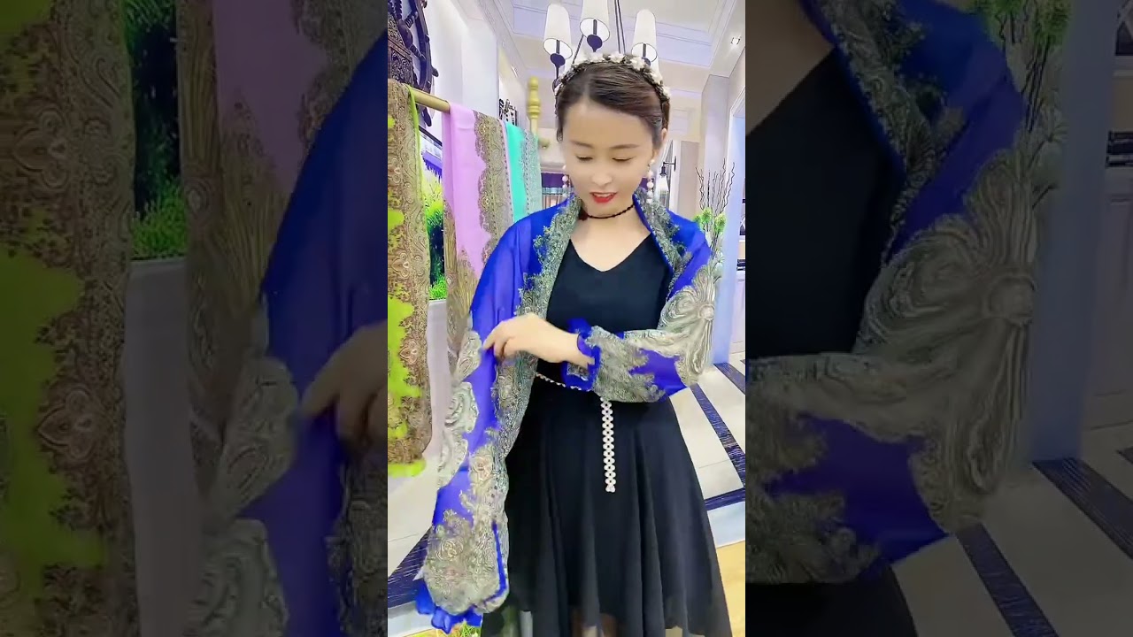 Ice cool silk scarf shawl for girls