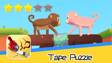 Tape Puzzle Walkthrough Satisfying Puzzle Game Recommend index three stars