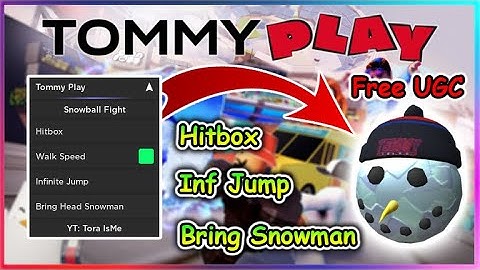 [Event☃️] Roblox Tommy Play Script - Snowball Fight (Free UGC)