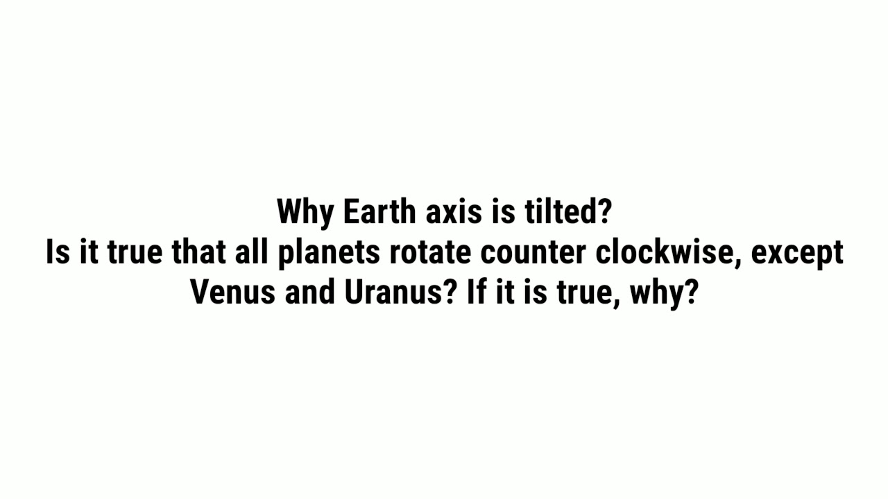 why-is-it-true-that-all-planets-rotate-counter-clockwise-except-venus