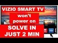 How to Fix Vizio Smart TV Won't Turn On || Quick Solve in Just 2 minutes || JOIN NETFLIX