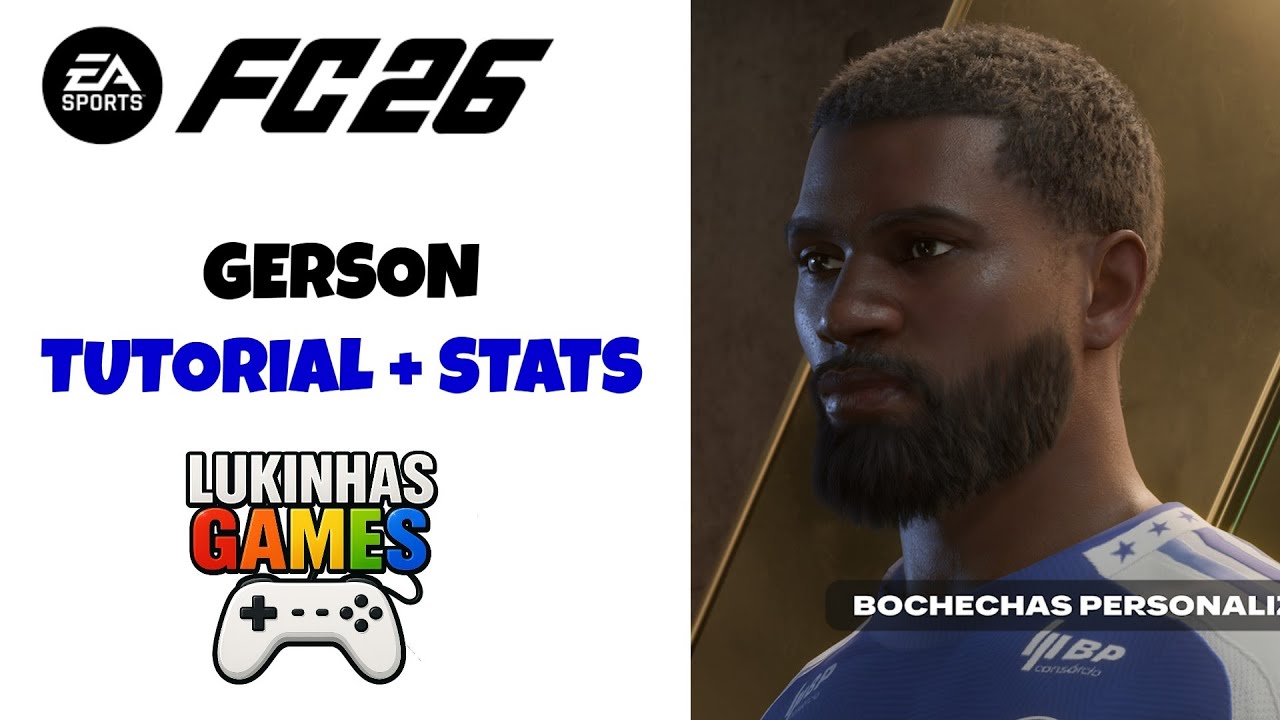 EA FC 26 | Gerson | Cruzeiro | stats | pro clubs | tutorial | look alike | how to create