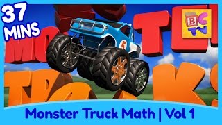 Learn Math and Counting Monster Trucks for Kids | Compilation Vol 1 screenshot 5