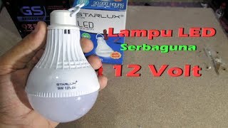 pasang lampu LED 3,7v dc ke input 12v dc sampai 40v dc. 