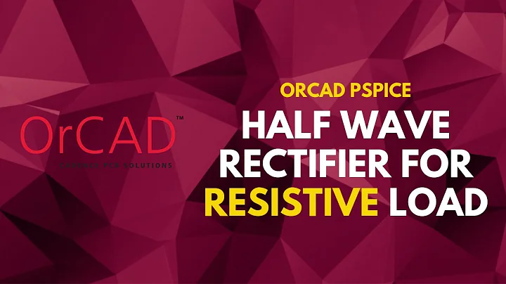 Half Wave Rectifier For Resistive Load | PSpice Load
