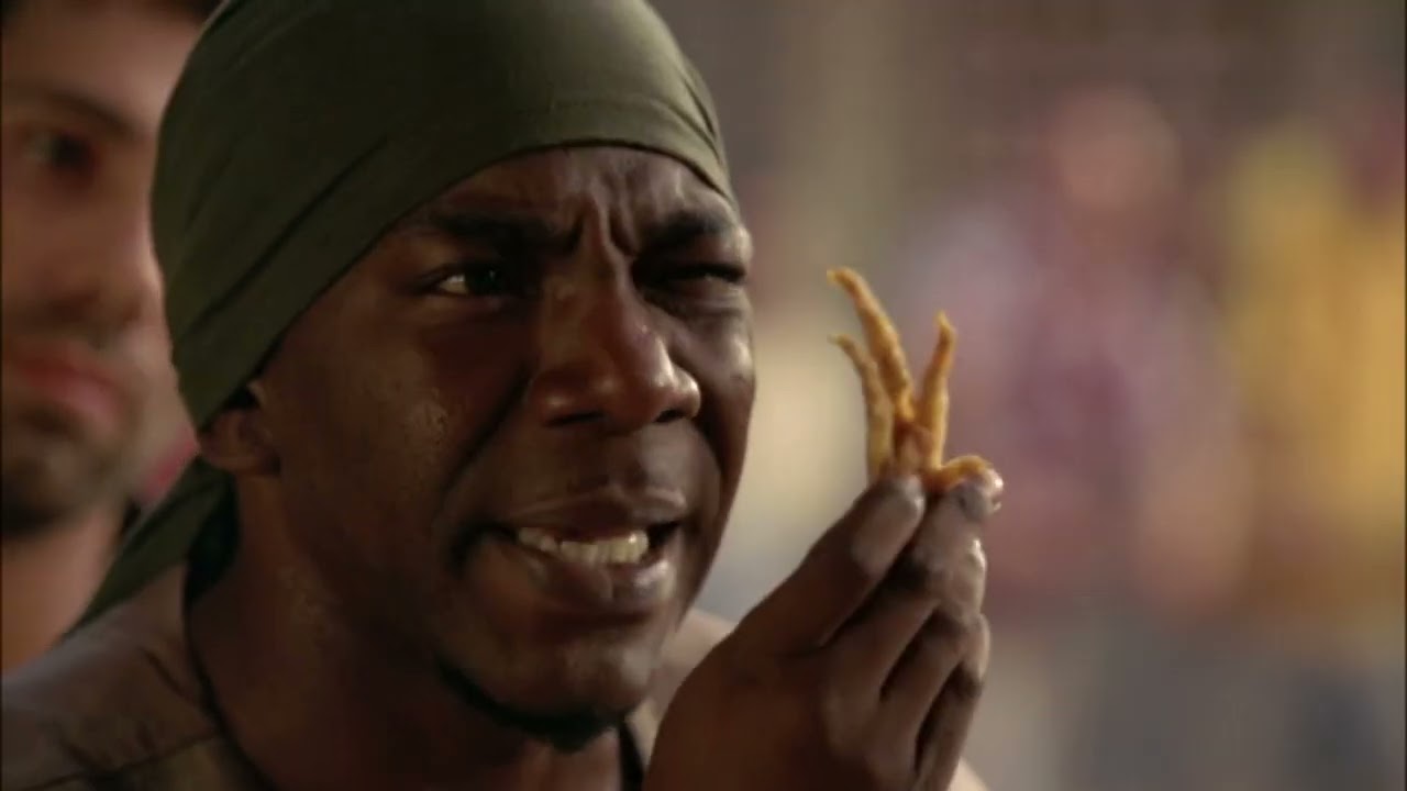 Prison Break S3E10 Brad Bellick Throws a Chicken Foot At Sammy And Challenges Him To a Duel FULL HD