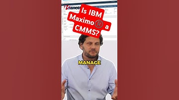 Is IBM Maximo®️ a CMMS?