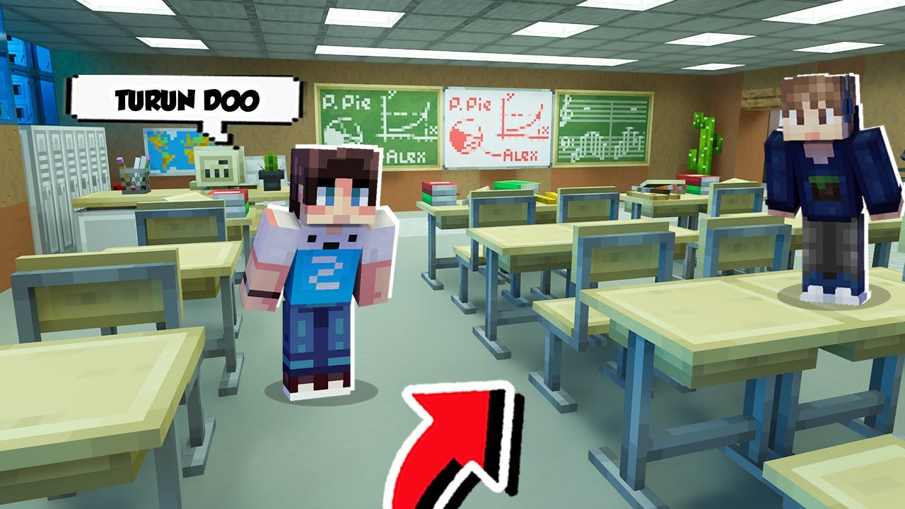 KITA BIKIN RUANG KELAS IDAMAN DI MINECRAFT!!!