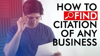 How To Find Citation Of Any Business | Citations From YouTube