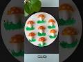 How to Make 3D Mushroom Garden Painting with Toothbrush 🍄 Easy DIY Art &amp; Craft #flowercraft #shorts