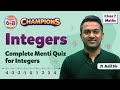 Integers  quiz on integers  class 7 maths chapter 1  byjus class 7