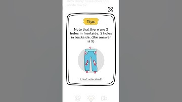 Brain Out | Level No. 90 | How many holes does this pants have? | Solution Short #brainout #solution