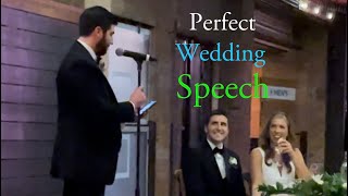 Brother’s perfect best man speech gets standing ovation!