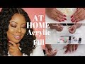 HOW I DO MY OWN ACRYLIC FILL AT HOME - #DopeOnADime | NajaDiamond