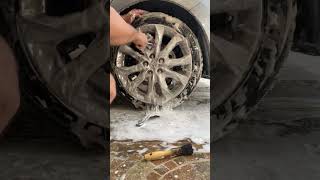 ¡Limpieza de neumáticos y rines!  #detailingcars  #limpiezaprofunda  #asmr  #detalladoautomotriz