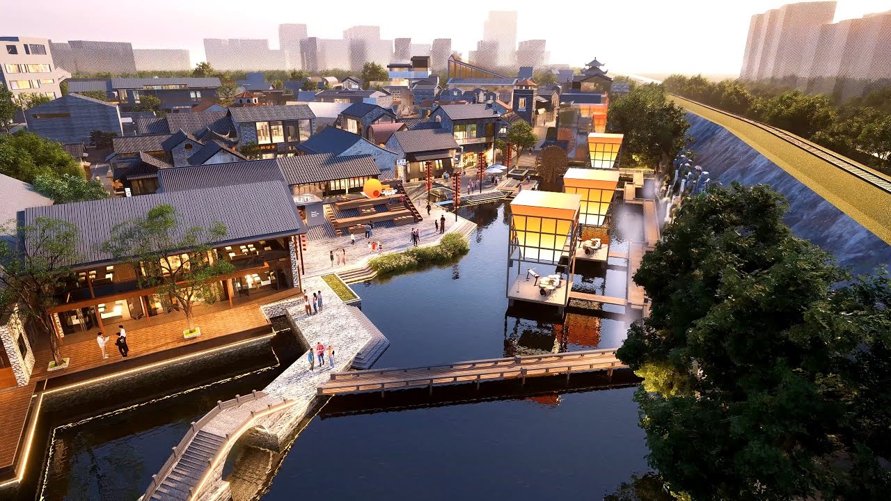 3D Buildings Walkthrough Animation Of Ancient Street