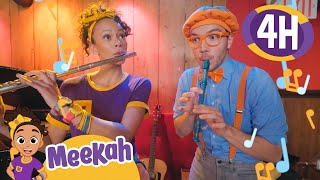 Blippi and Meekah Rhyme at Rockwood! | 4 HOURS OF MEEKAH! | Educational Videos for Kids