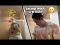 NOT ALLOWED TO BE ANGRY CHALLENGE ON MY BOYFRIEND * FLOUR PARTY *