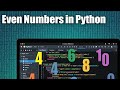 Python Program to Print Even Numbers from 1 to N