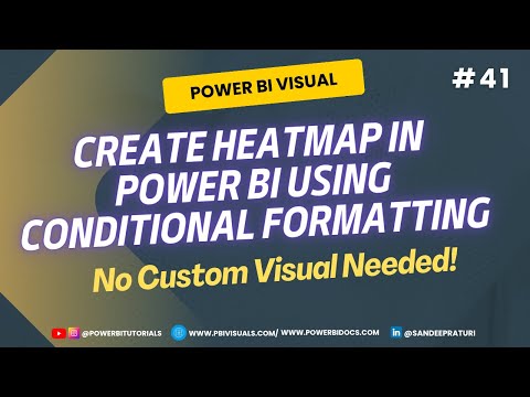 #41 - Create Heatmap in Power BI Using Conditional Formatting | No Custom Visual Needed!