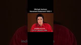 Michael Jackson's Shocking Neverland Statement In 1993 Tiktok applehead.yuh #Shorts