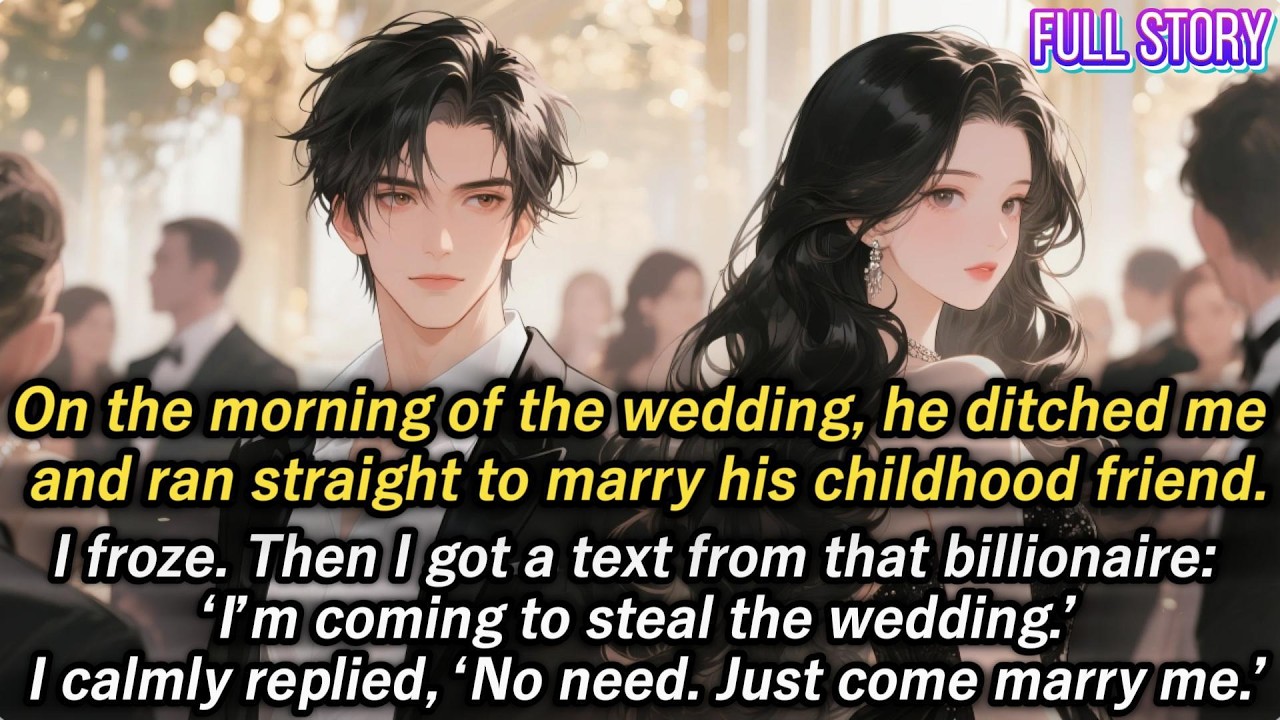 On the morning of the wedding, he ditched me and ran straight to marry his childhood friend.I froze…