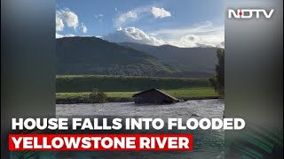 Video Shows House Falls Into Flooded Yellowstone River, Floats Downstream