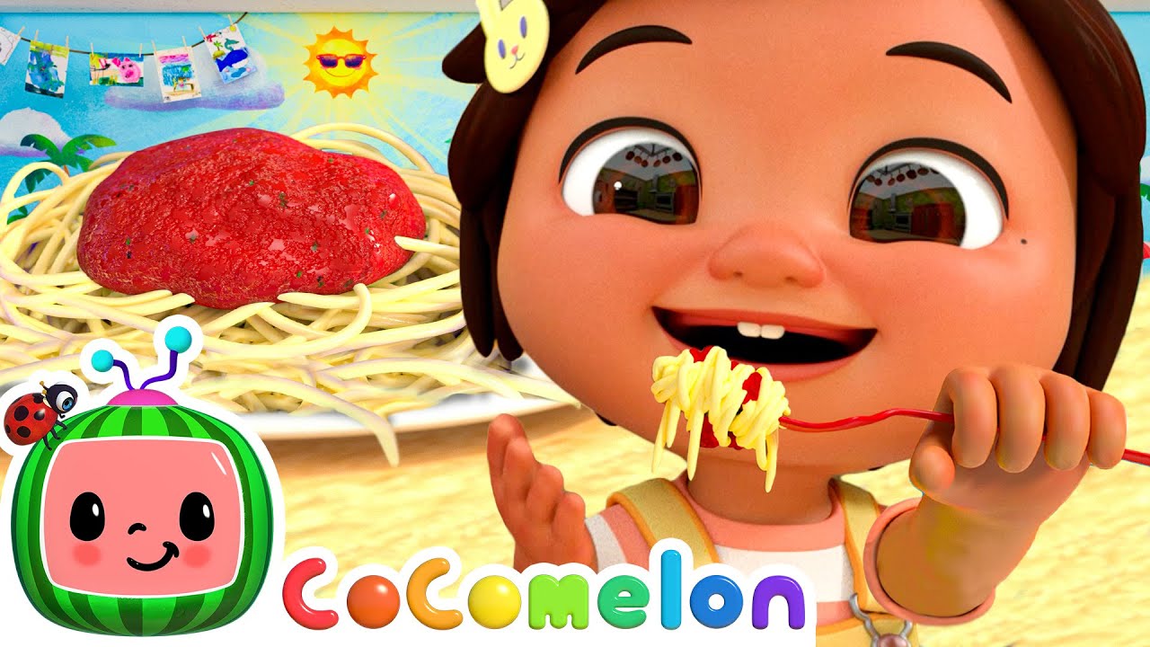 Food and Snacks with Nina! 🍝| Healthy Fruits & Vegetables | Cocomelon Nursery Rhymes & Kids Songs