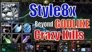 Dota 1 Mirana Beyond Godlike Crazy Kills-DotA 6.83d Style8x
