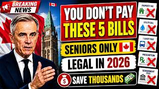 🚨 5 Bills Canadian Seniors NEVER Have to Pay in 2026 🇨🇦 | Legal Exemptions Revealed