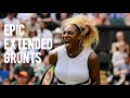 When Serena Williams Finish The Rally With A Loooooong Grunt | SERENA WILLIAMS FANS