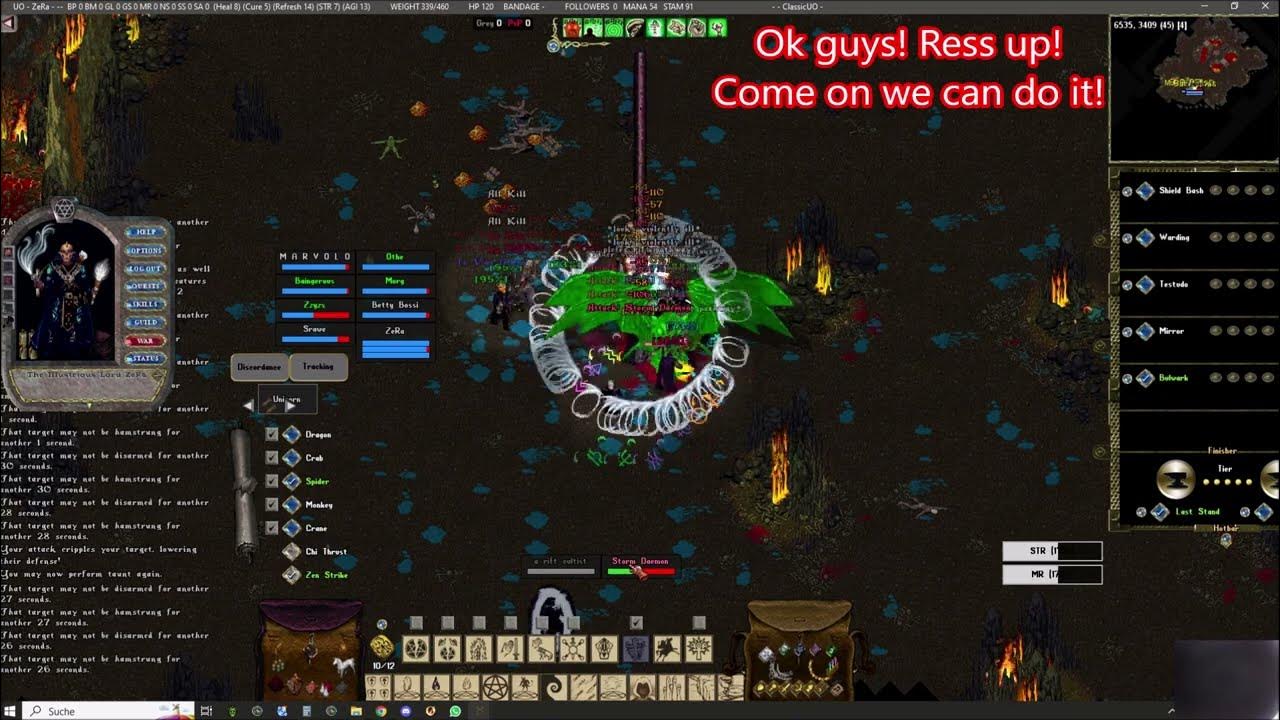 8 Man Omni Boss IS THAT EVEN POSSIBLE?!? FireSpiderBuild Ultima Online 2023 UO