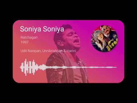 Soniya Soniya  HD Audio Ratchagan Tamil Movie  AR Rahman Hit Songs  Nagarjuna  Sushmita Sen