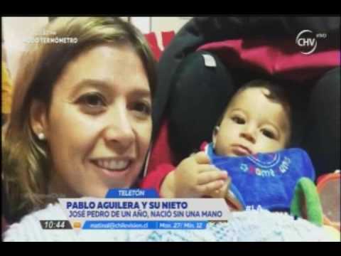 Pablo Aguilera y su nieto - Chilevisión