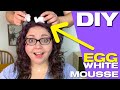 STYLING MY HAIR WITH EGG WHITES! ZERO-WASTE DIY HAIR PRODUCT