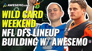 NFL DFS: Build WINNING DraftKings Wild Card Round NFL DFS Lineups w/ Alex Baker