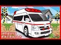 【のりものあつまれ 踏切 アニメ 】★車の名前わかるかな? 新幹線 働く車★Railroad crossing and train animation for Kids