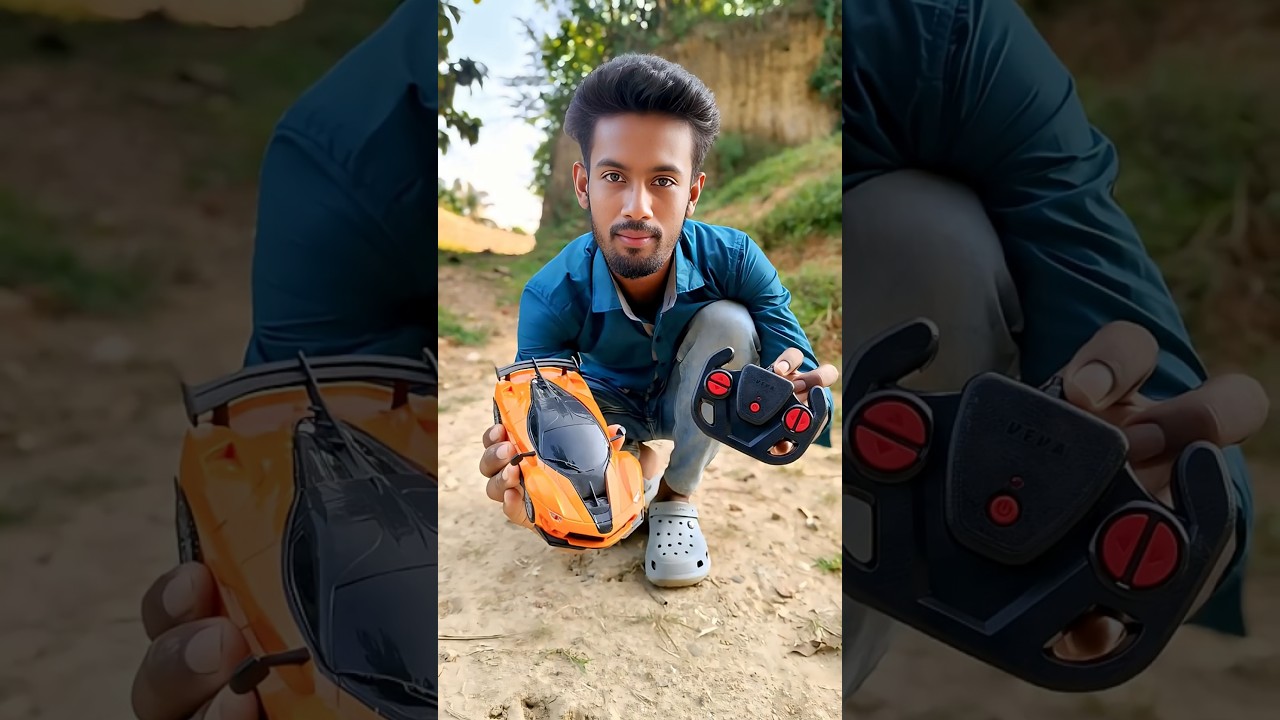 Remote control RC Lamborghini Car Unboxing & race testing 