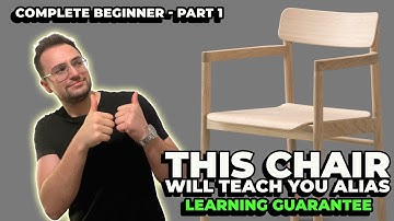 Beginner Surface Modeling in Autodesk Alias | Chair Tutorial Part 1