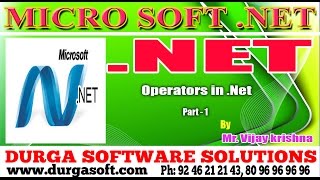 .Net Tutorial || .Net | Operators in .Net Part - 1 by Vijay Krishna screenshot 5