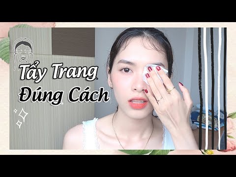 Hướng Dẫn Cách Tẩy Trang Mặt Tại Nhà Đúng Cách | Skincare Makeup | Hồng Beauty ♥